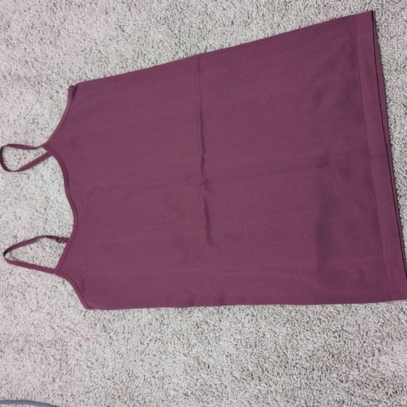 Pair of Camisoles - Burgundy And Taupe Apt. 9 Essentials Size S/M - Picture 2 of 5